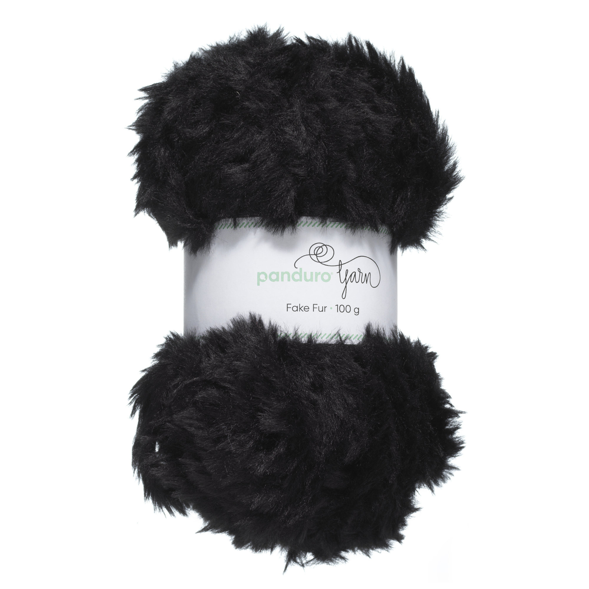 Yarn Fake Fur black 100g