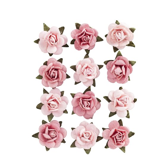 Rosor Pink papper 12 st