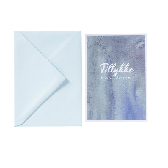 Kort&kuvert Tillykke DK