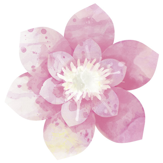 Cut-Outs Blomma rosa 20st