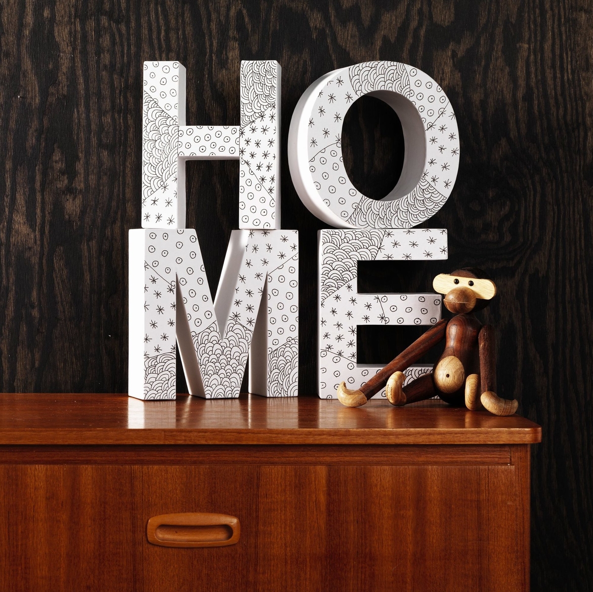 Doodling på bokstaver