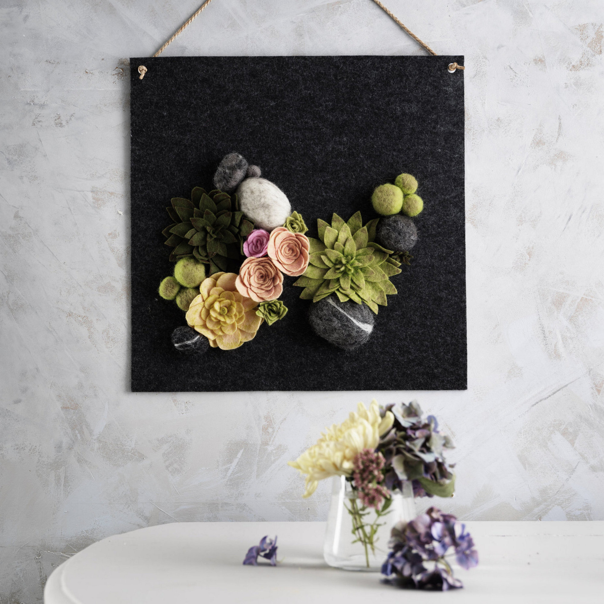 Billede med sukkulenter